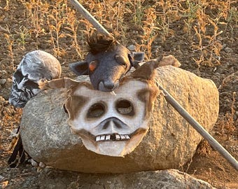 Czaszka z maską szczura - Halloween, maskarada, rekwizyty kostiumowe do sesji zdjęciowych, filmy