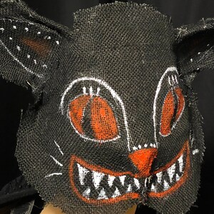 Máscara de gato negro: Disfraz de Halloween y accesorio de película