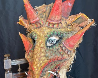 Dragon Mask - Crocodile Masquerade Mask for Halloween, New Year