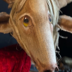 Cryptid Goat Deer Mask: Handmade Halloween Costume, Photo Prop