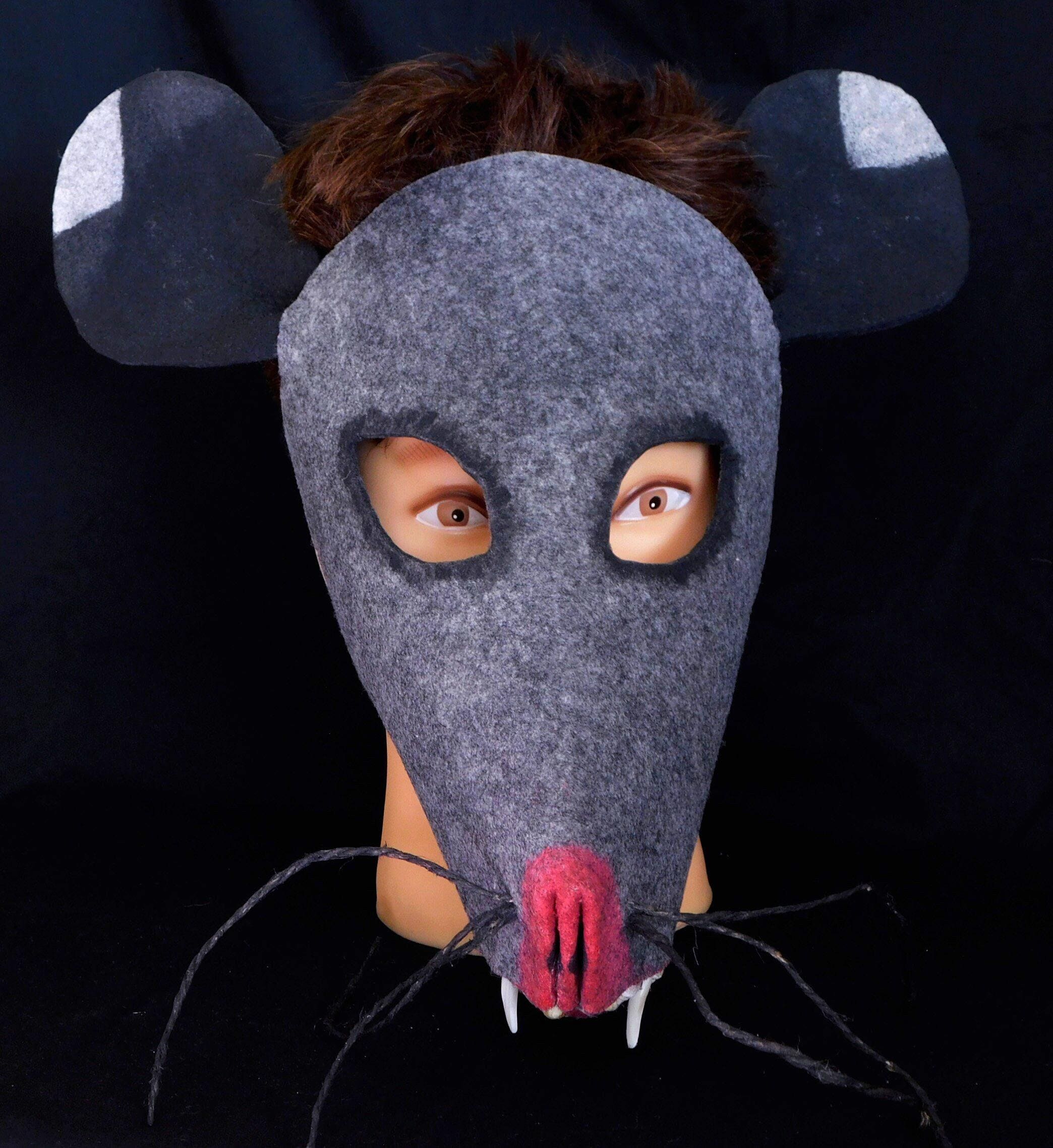 Rodent Mask Rat, Mouse, Rodent, Possum Mask - Halloween, Masquerade, Costume Prop ...