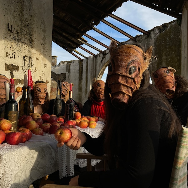Scary Creepy Burlap Pig, Boar, Javali Mask - Handmade Halloween Horror Props - Scarecrow Mask - Creepy Face Masks
