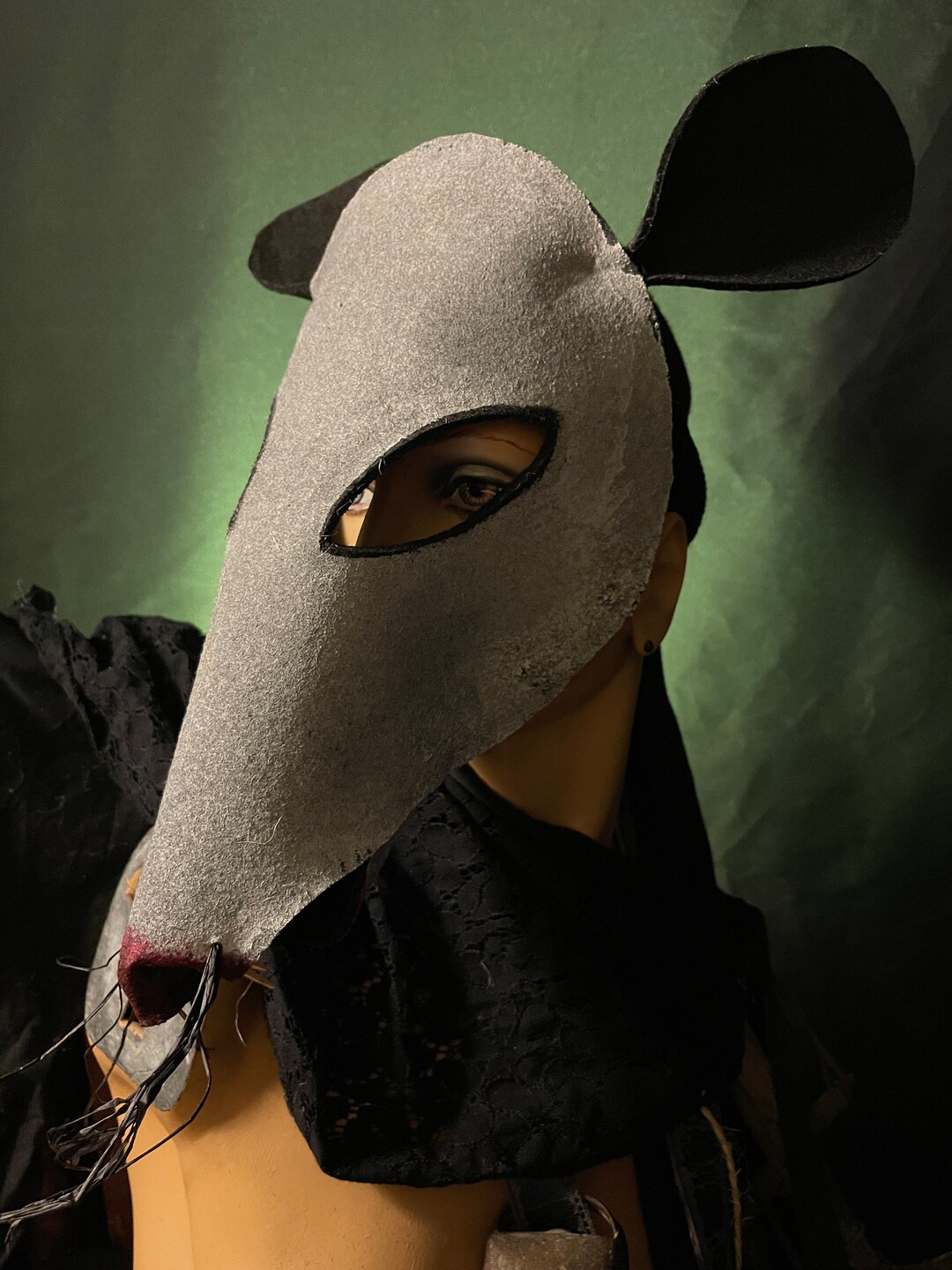Creepy Cute Possum Mask Adult Halloween, Masquerade, Cosplay Costume Masks for Photo Shoots