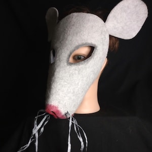 Rat Mouse Mask - Adult Halloween, Masquerade, Creepy Cute Cosplay Costume Masks for Photo Shoots, Videos - Rat, Mouse, Rodent Mask