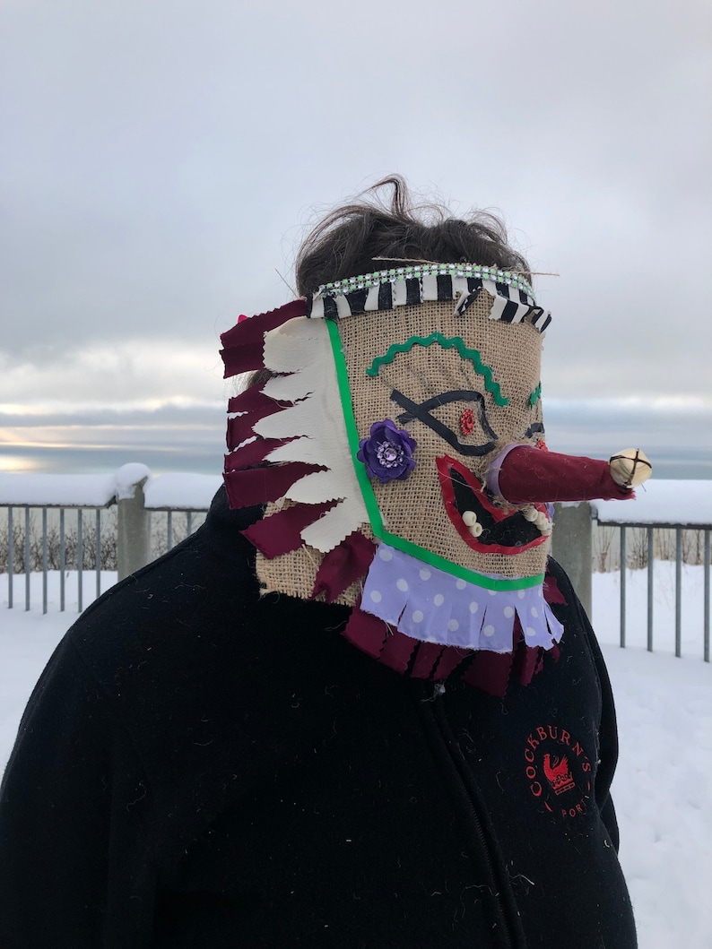 Cajun Masquerade Carnival Mask for Chicken Chase Cajun Mardi Gras Mask