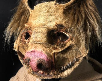 豚トロールホラーマスク - ハロウィンイノシシコスチューム - 手作り