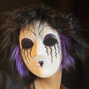 Goth Doll Masks for Halloween Costumes, Masquerade - Custom Handmade Props - Creepy Scary Mask