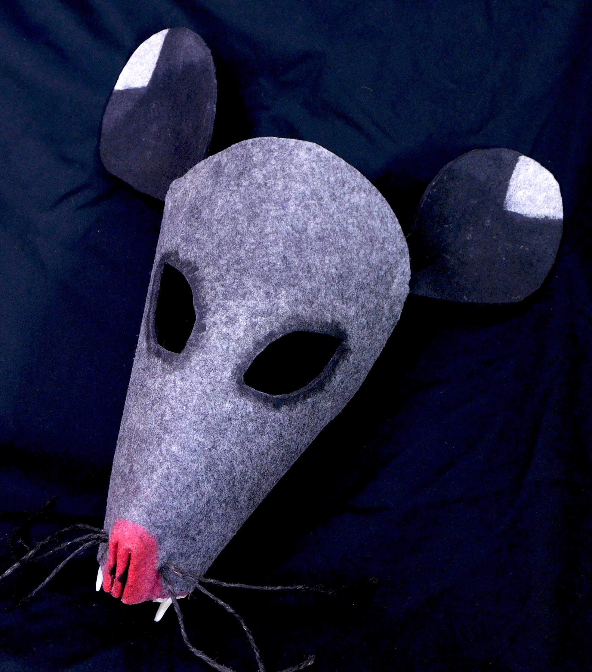 Rodent Mask Rat, Mouse, Rodent, Possum Mask - Halloween, Masquerade, Costume Prop ...