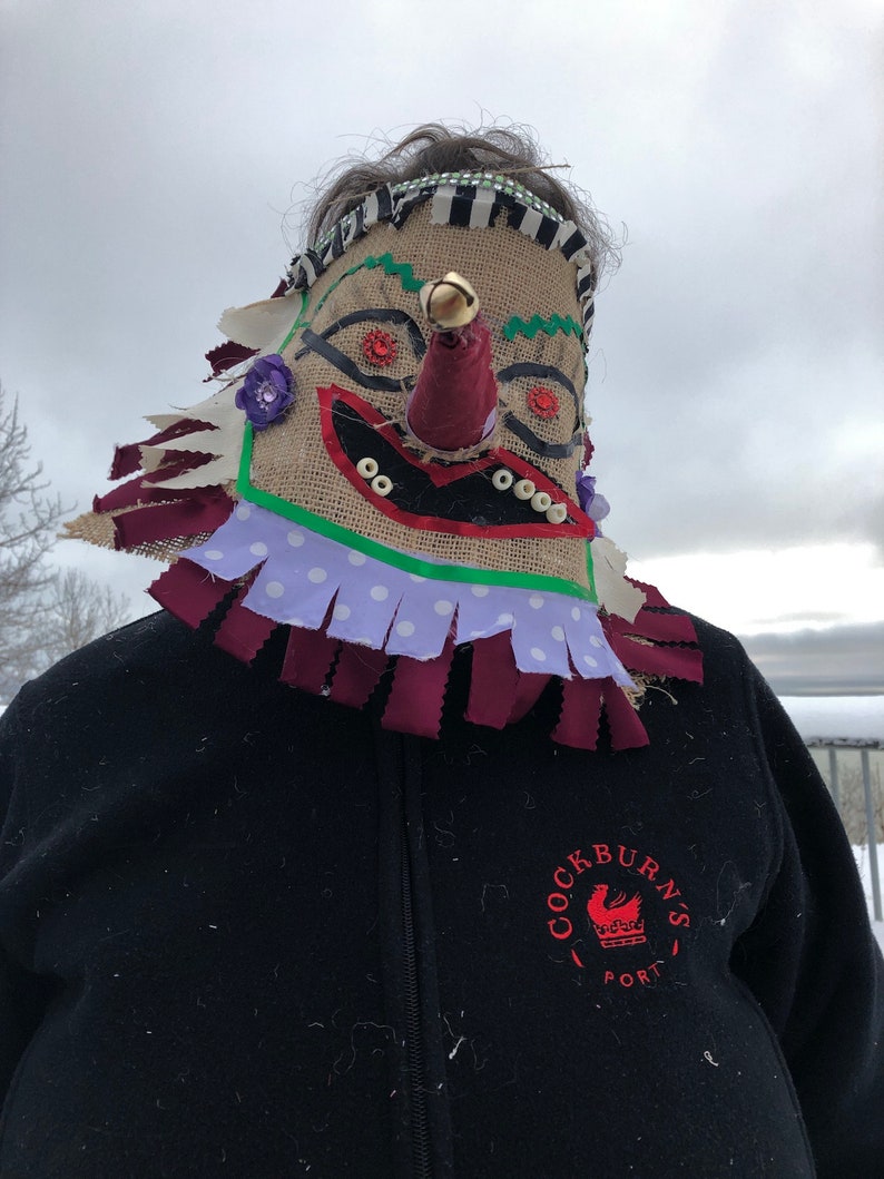 Cajun Masquerade Carnival Mask for Chicken Chase Cajun Mardi Gras Mask