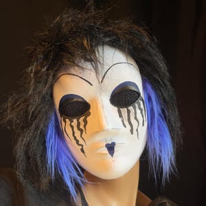 Goth Doll Masks for Halloween Costumes, Masquerade - Custom Handmade Props - Creepy Scary Mask