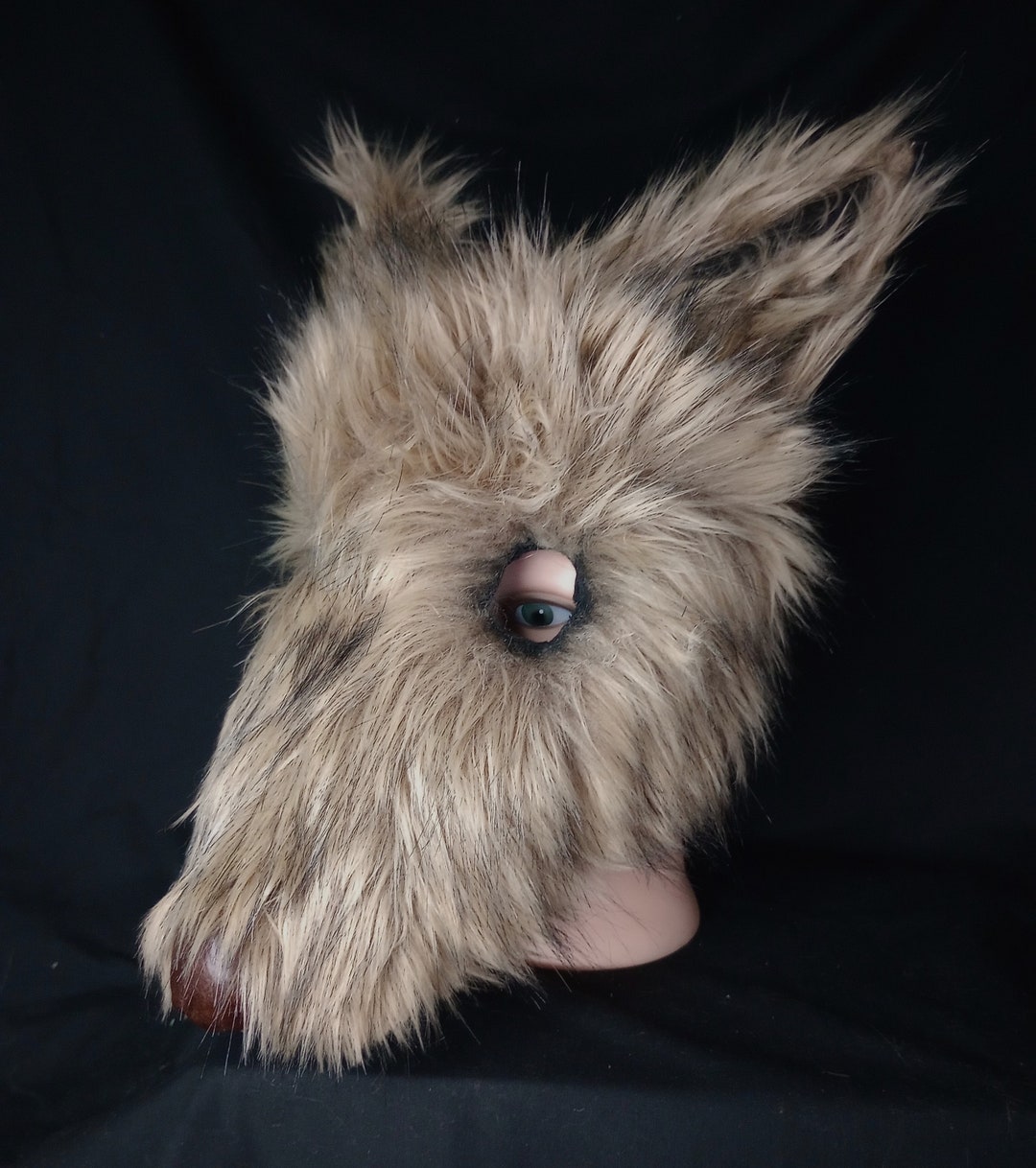 thumbnail image 2 of White Wolf Head Latex Mask Halloween Werewolf Costumes Latex Hood Cosplay Mask C 2 of 11