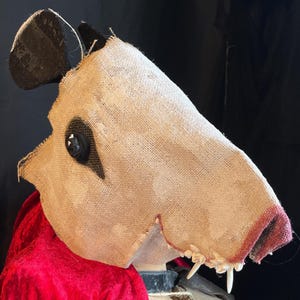Opossum Possum Mask - Adult Halloween, Masquerade, Creepy Cute Cosplay Costume Masks for Photo Shoots, Videos and Fun Times