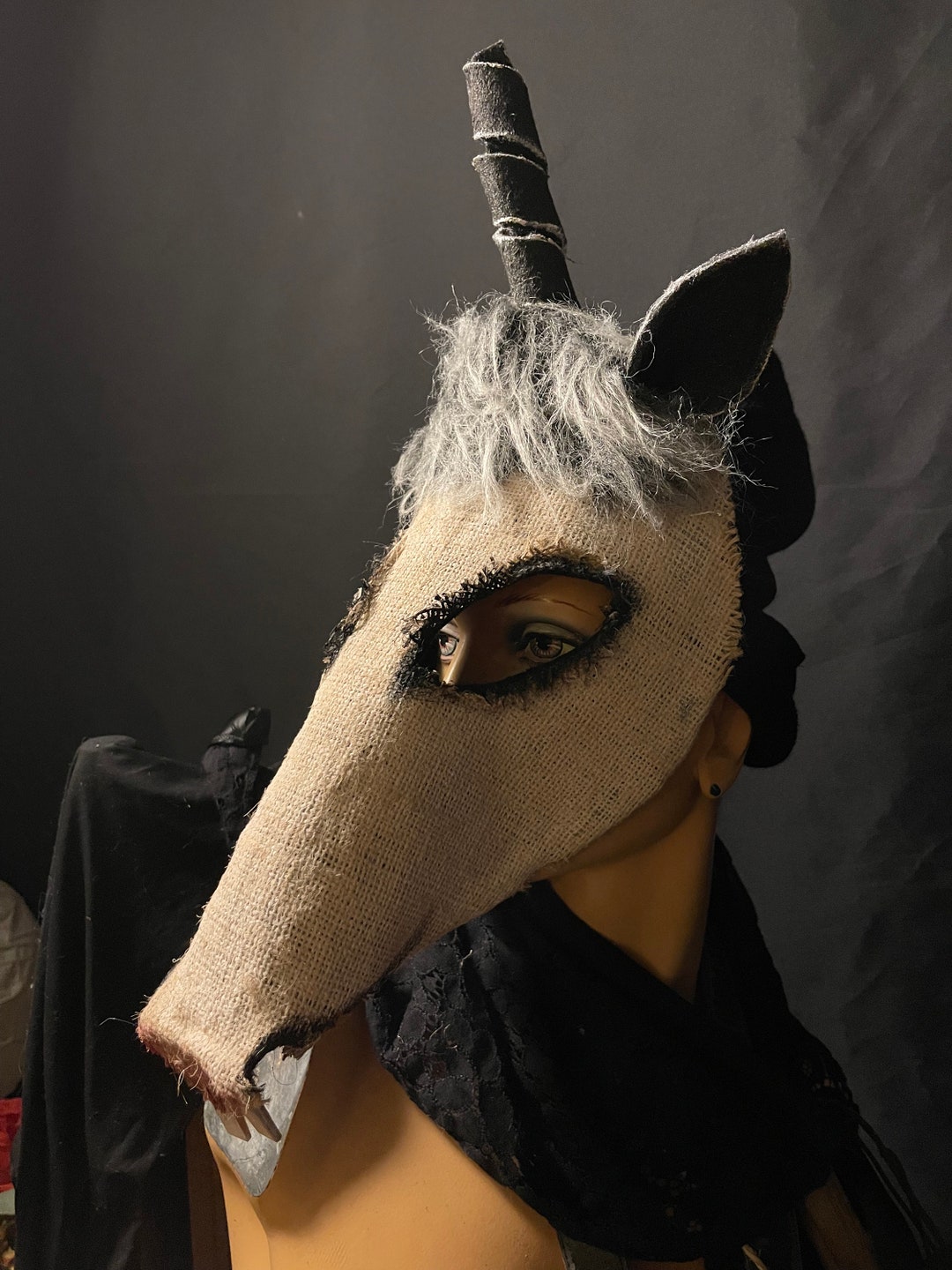 Scary Unicorn Masks Lightweight Mask for Halloween, Parades and Photo