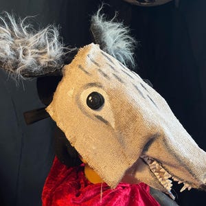 Cryptid Mask - Adult Halloween Costume - Handmade Custom Props - Funny Monster Mask