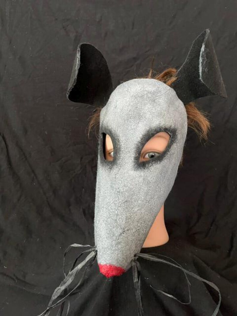 Rodent Mask Possum Mask - Halloween, Masquerade, Creepy-cute Costume Props for ...
