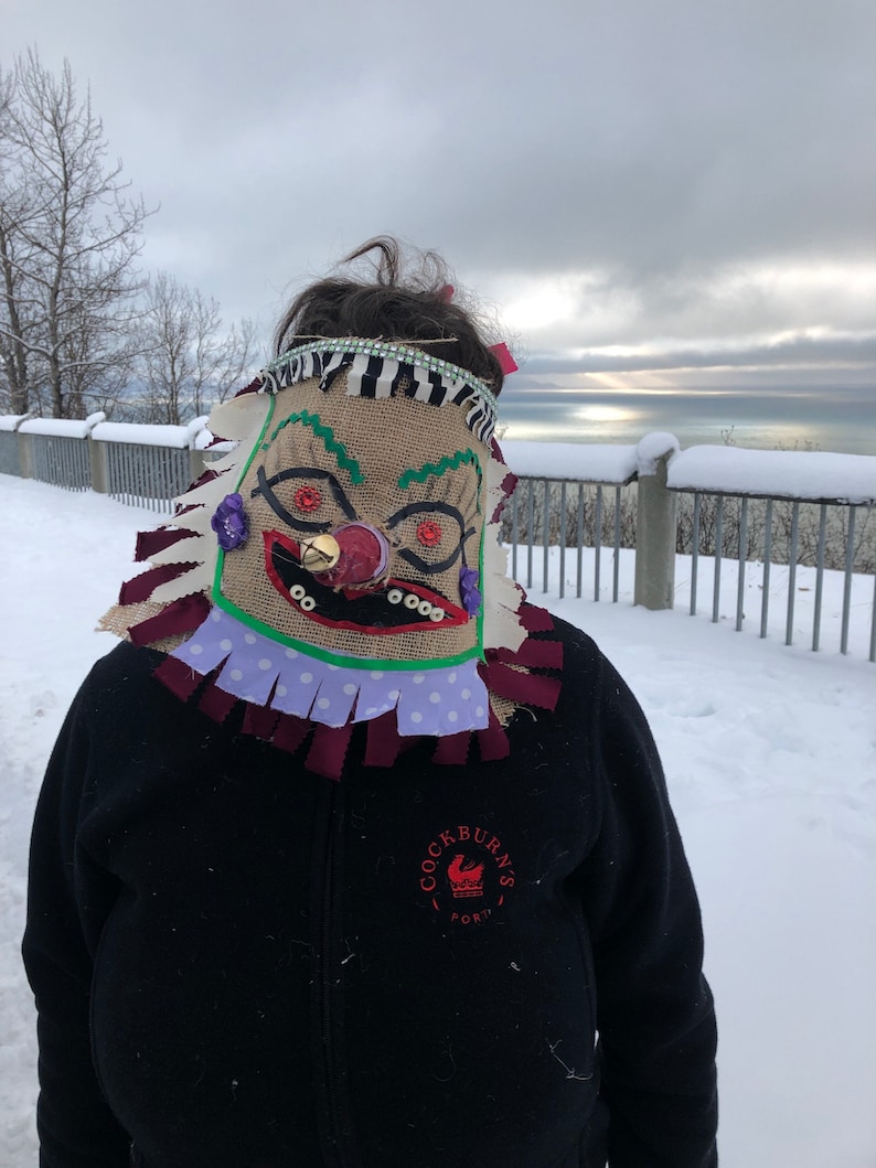 Cajun Masquerade Carnival Mask for Chicken Chase Cajun Mardi Gras Mask