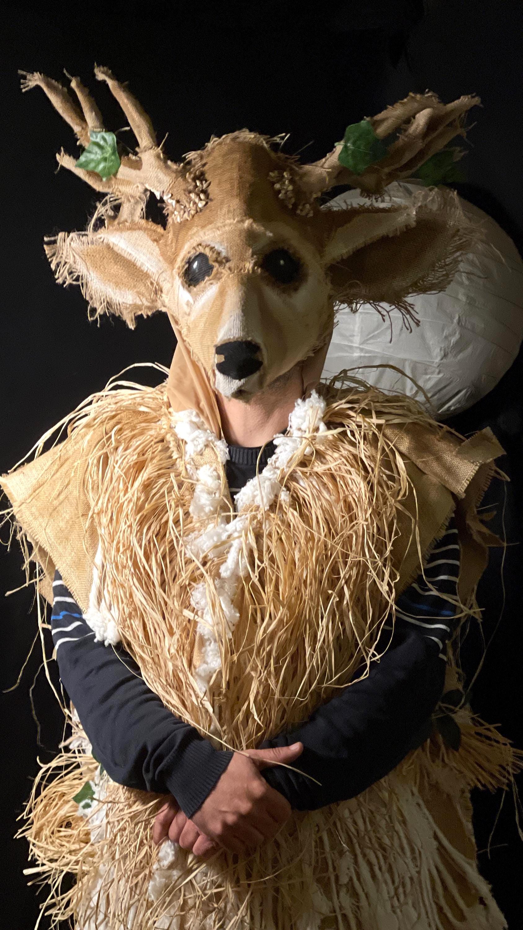Custom Animal Mask: Deer, Gazelle, Masquerade Costume Photo Prop