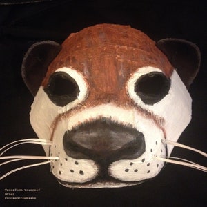 Otter Mask - Sea Otter Mask - Animal Masquerade Mask - Adult Halloween Mask - Handmade, Custom Props