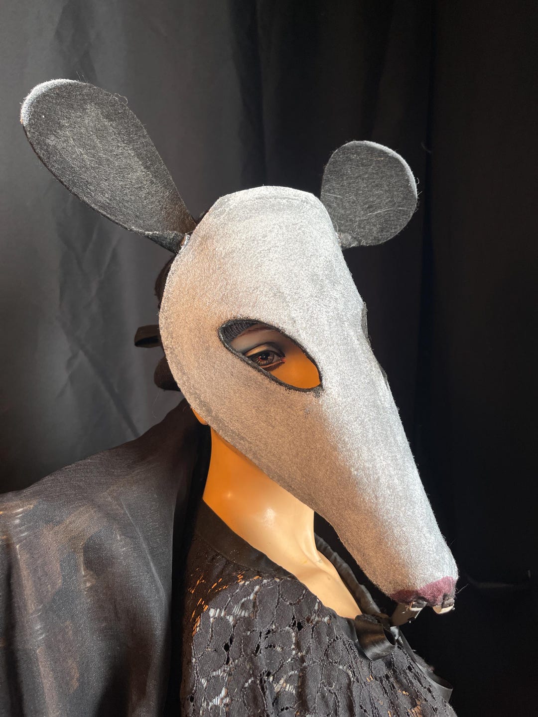 Rodent Mask Possum Mask - Halloween, Masquerade, Creepy-cute Costume Prop for Photo ...