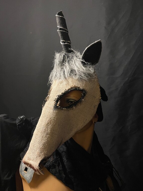 Gold & Black Ripped Look Mask Gold & Black Ripped Look Mask