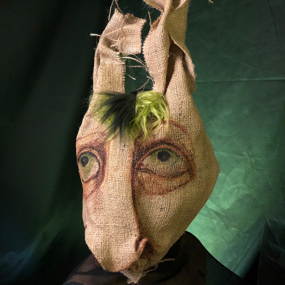 Scary Creepy Burlap Rabbit Mask Handmade Halloween Horror Etsy