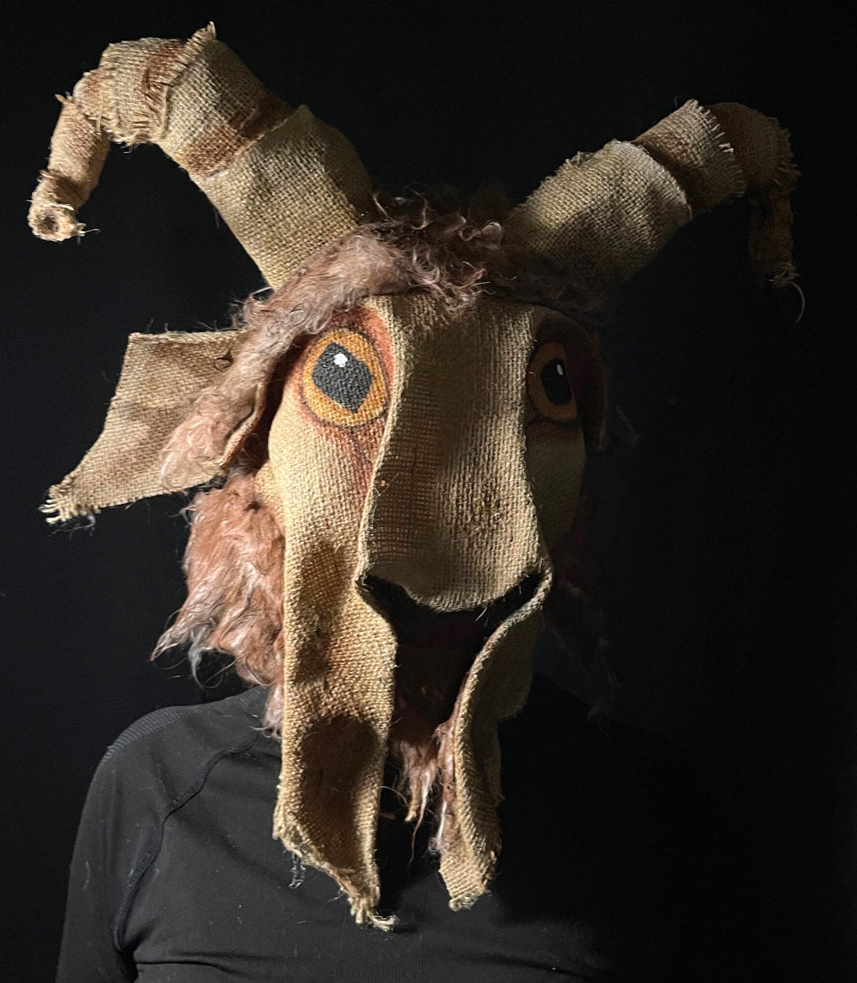Big Horn Sheep Mask - Goat Cosplay, Theater, Photo Shoot Costume Prop ...