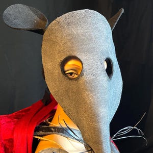 Rodent Mask - Adult Halloween, Masquerade, Creepy Cute Cosplay Costume Masks for Photo Shoots, Videos - Rat, Mouse, Rodent Mask