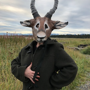 Custom Animal Mask: Mardi Gras, Halloween Photo Video Props
