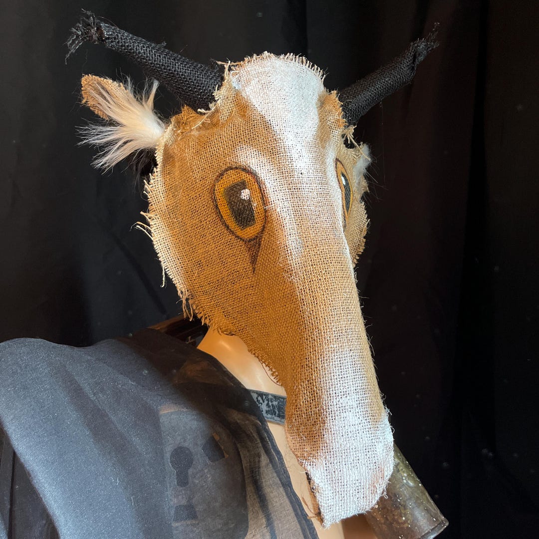 Goat Mask Ritual Goat Mask: Halloween Costume, Masquerade, and Movie Prop - Etsy