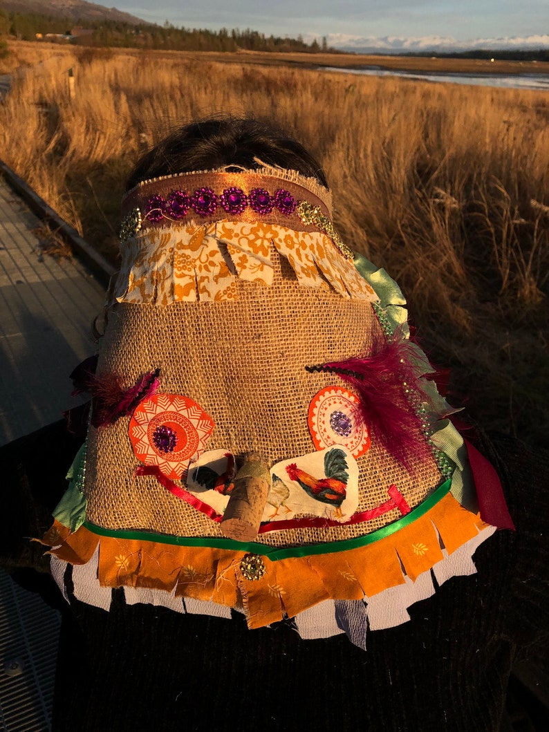 Cajun Chicken Chase Outfit Cajun Mardi Gras Mask