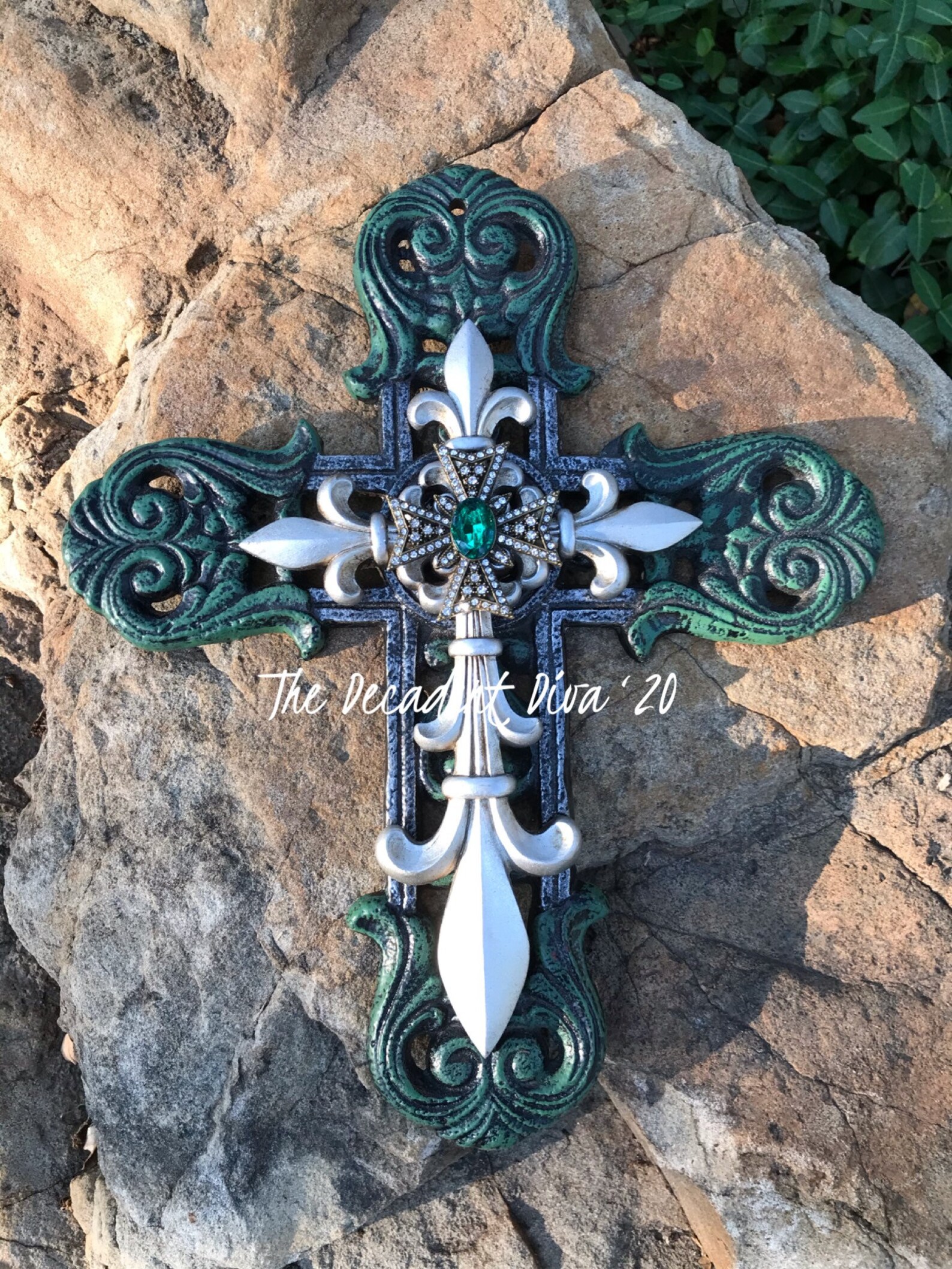 WALL CROSS DECOR Fleur De Lis Wall Decor Wall Crosses for - Etsy