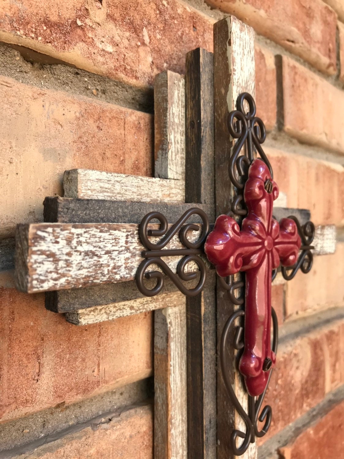 WALL CROSS Wood Cross Decor Wood Wall Hanging Crosses for Etsy