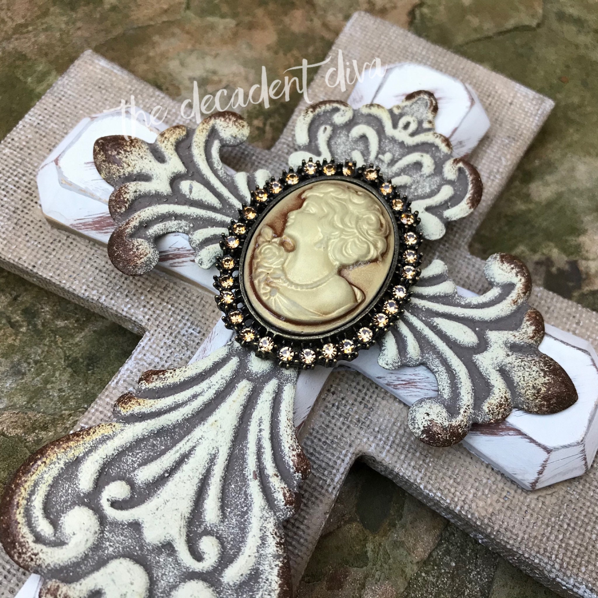 WALL CROSS DECOR Fleur De Lis Wall Decor Wall Crosses For | Etsy