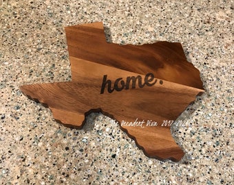 Cutting Board, Charcuterie Platter, Cheese, Texas Decor, Texas Home Decor, Wood Cutting Board, Cheese Board, Wood Tray, Holiday Platter