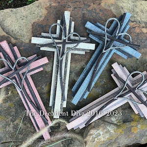 Cross, Wall Cross, Crucifix Wall, Cross Wall Decor, Faith, Christian Gift, Metal Cross, Wood Cross, Heart, Silver Cross, Gifts For Mom