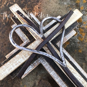 Wall Cross, Decorative Cross, Wood Cross, Metal Cross, Heart Decor, Cross Decor, Religious Art, Christian Gifts For Him, Housewarming Gifts