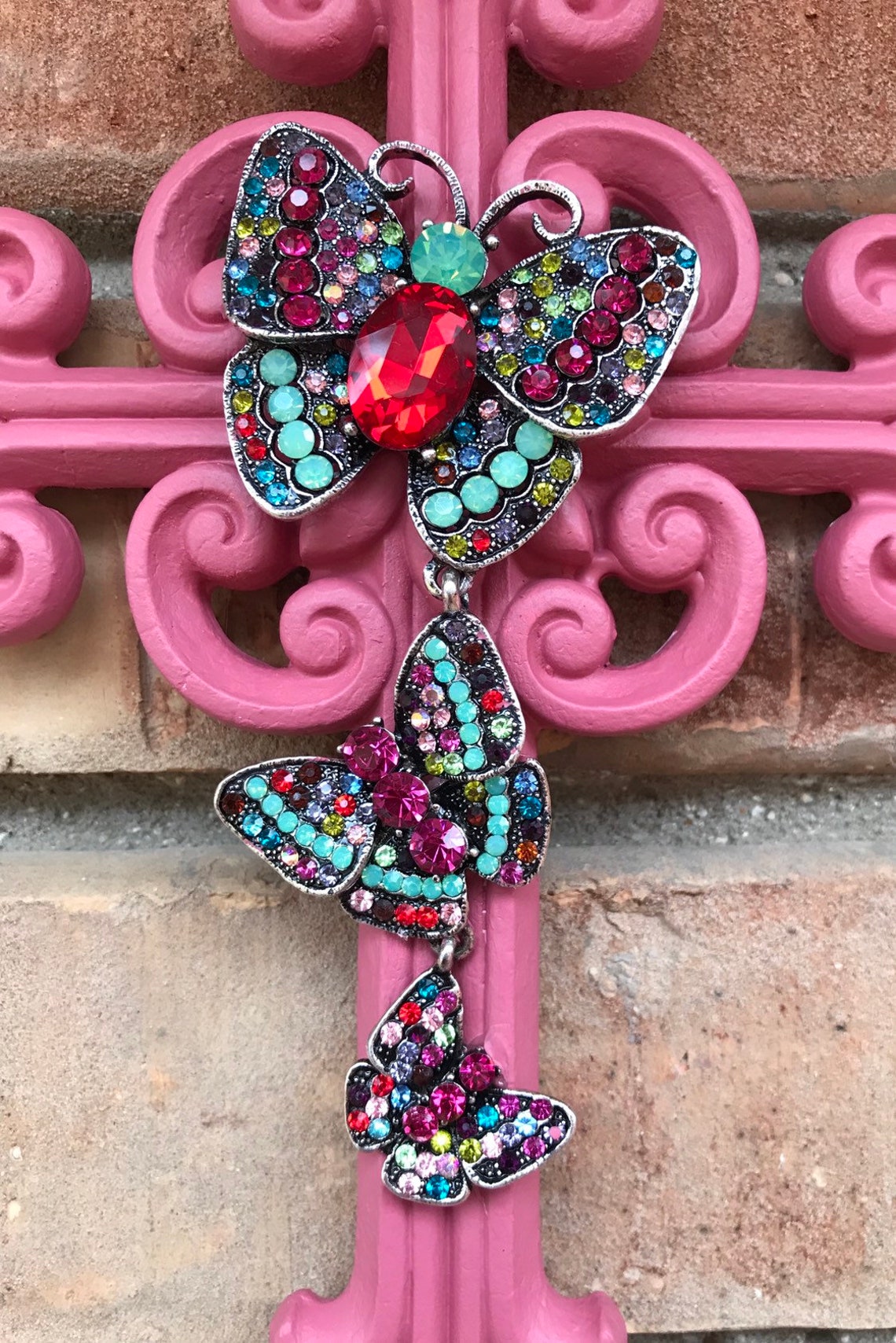 WALL CROSS DECOR Fleur De Lis Wall Decor Wall Crosses For | Etsy