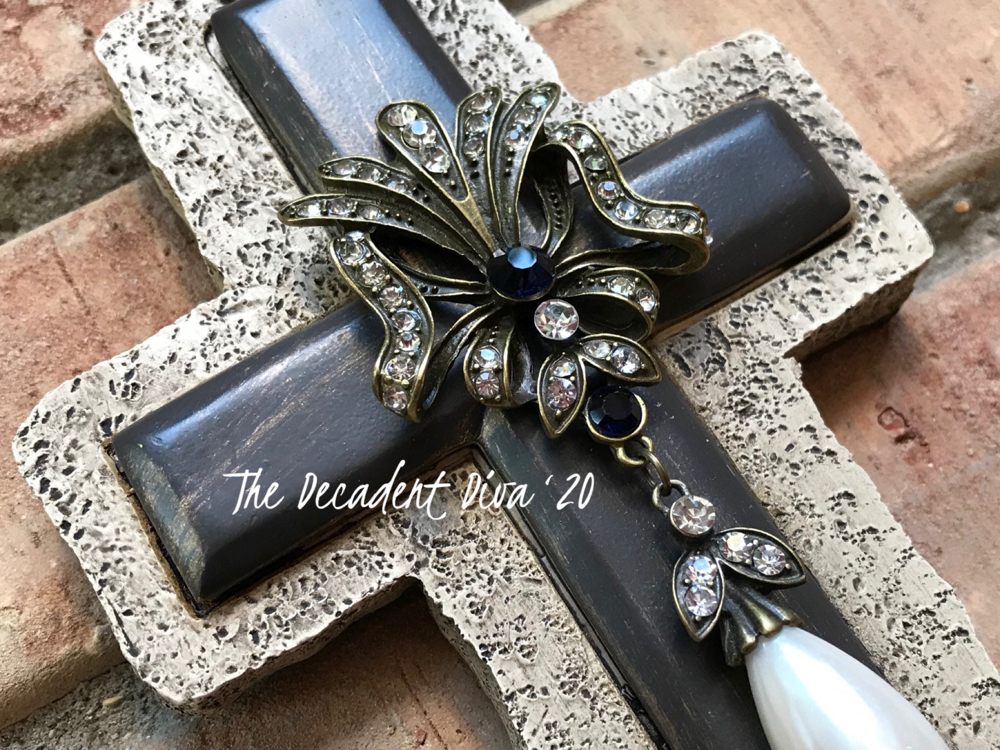 WALL CROSS DECOR Fleur De Lis Wall Decor Wall Crosses for | Etsy