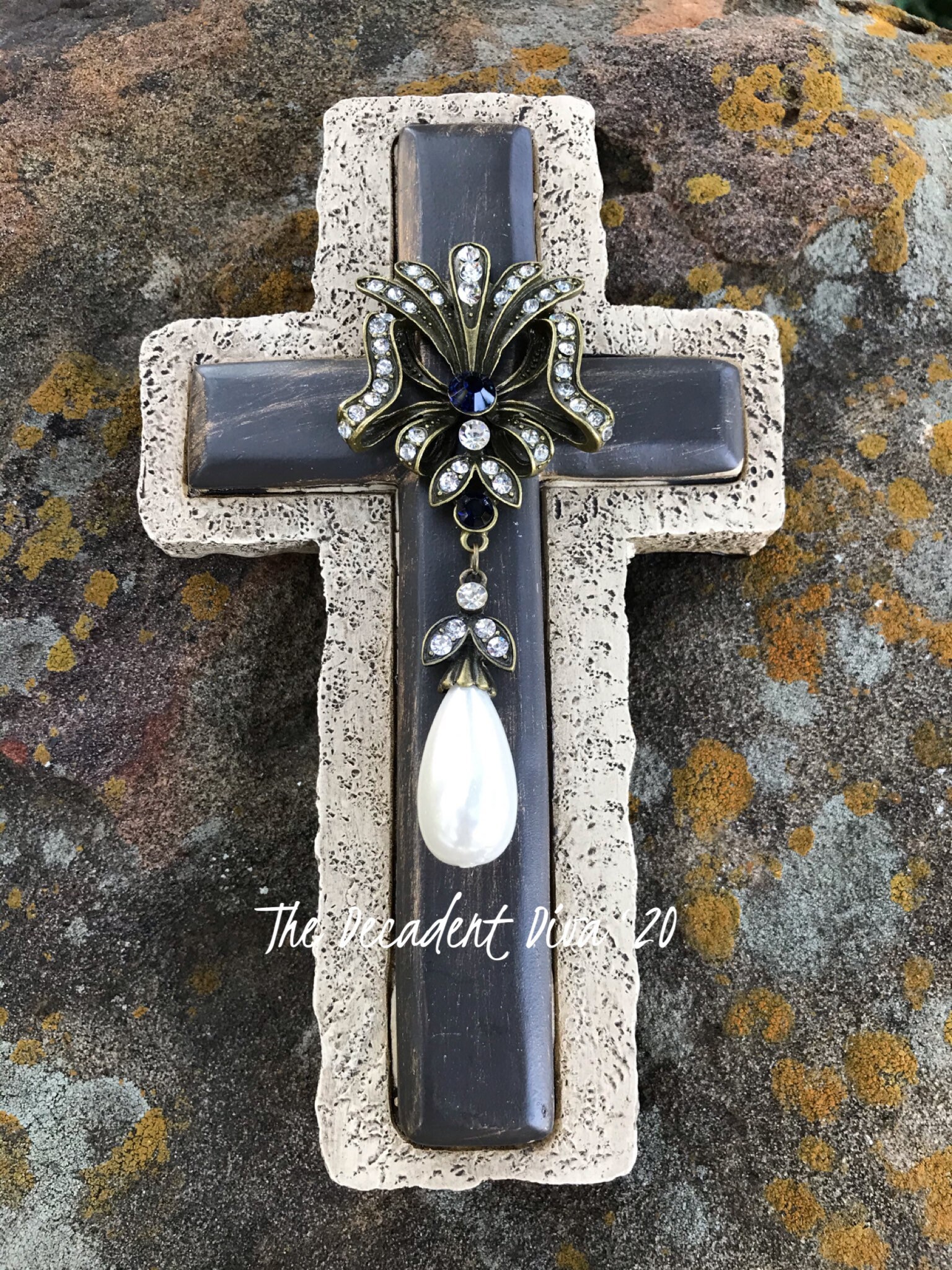 WALL CROSS DECOR Fleur De Lis Wall Decor Wall Crosses for | Etsy