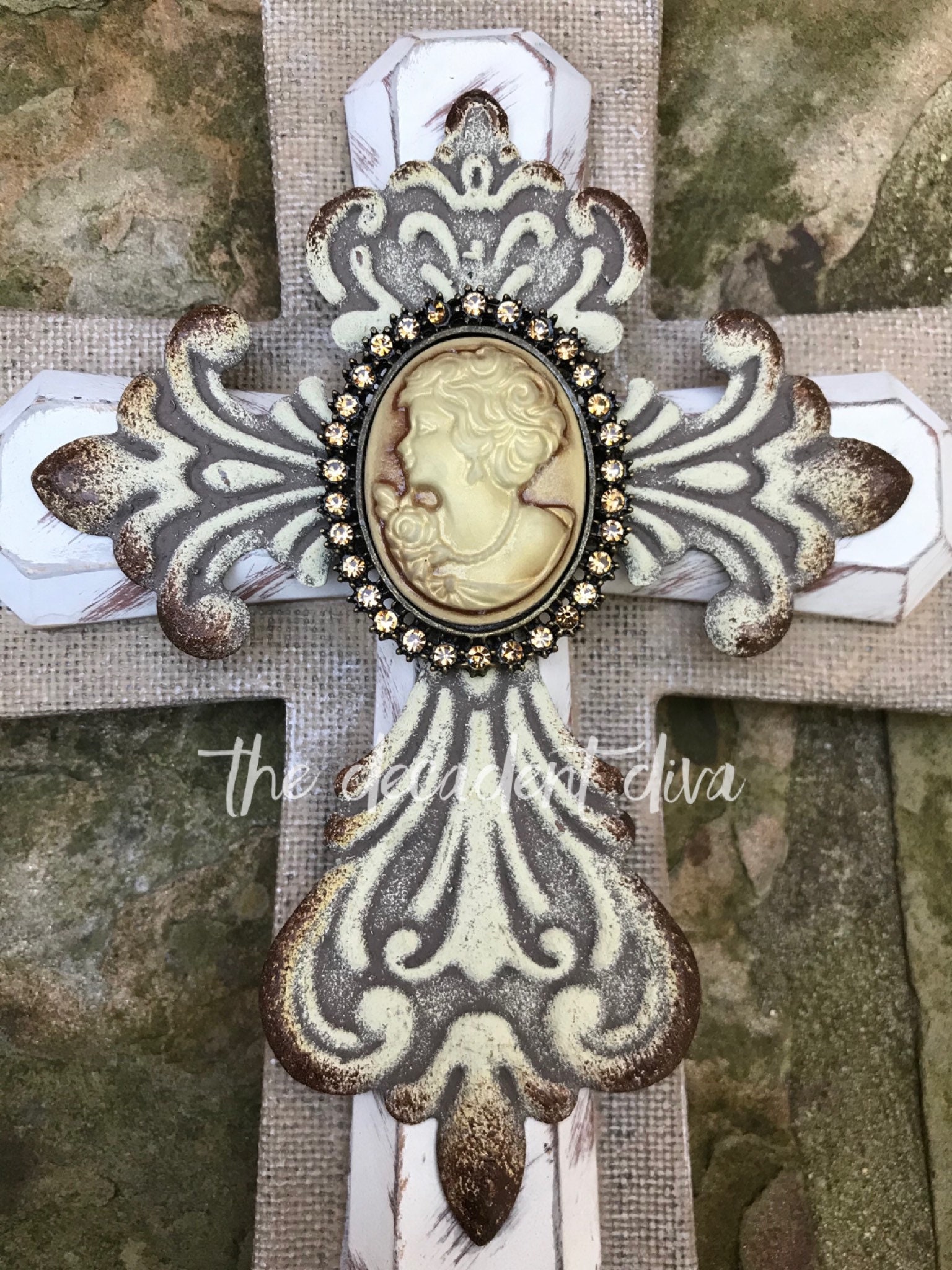 WALL CROSS DECOR Fleur De Lis Wall Decor Wall Crosses For | Etsy