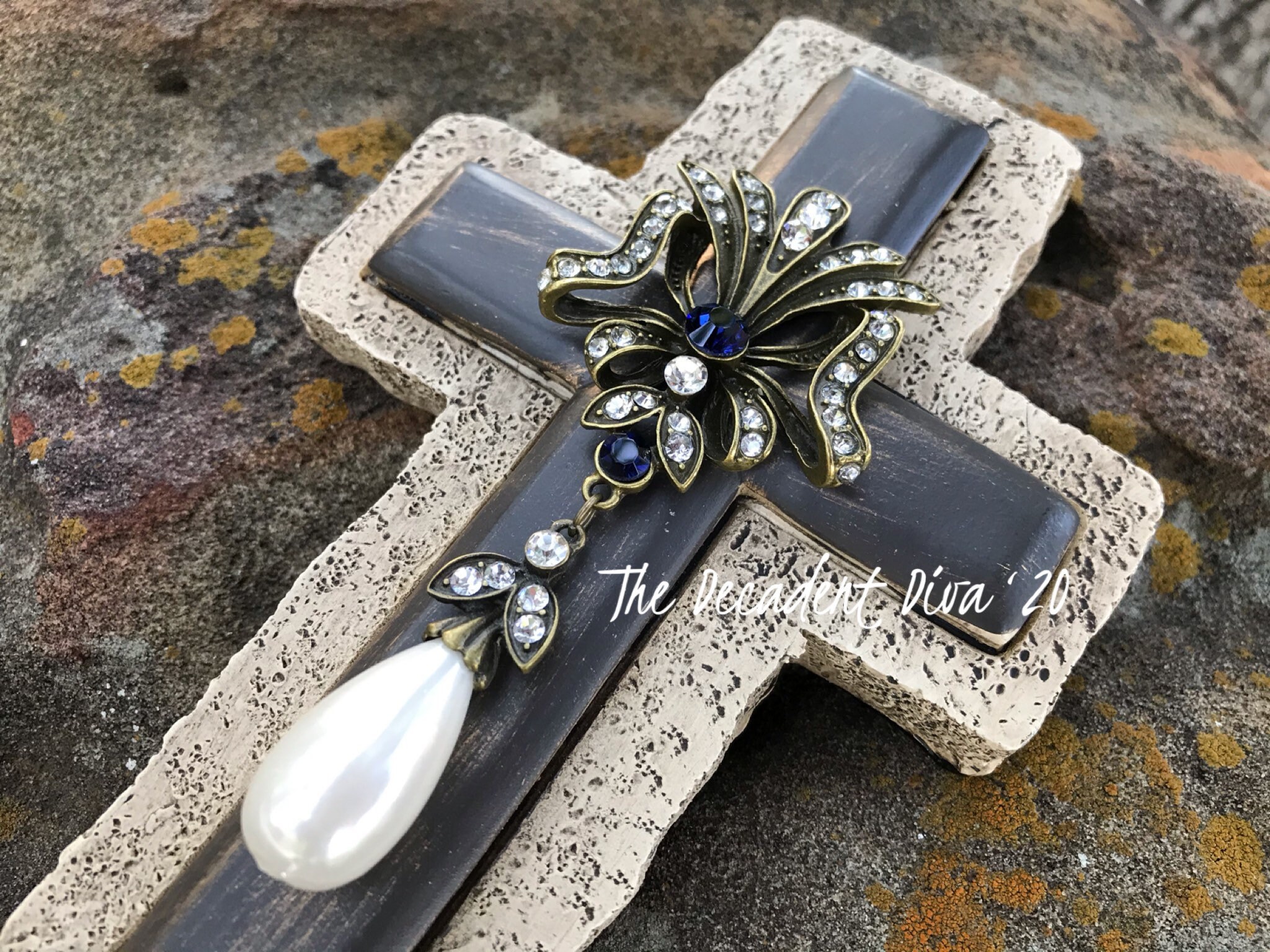 WALL CROSS DECOR Fleur De Lis Wall Decor Wall Crosses for | Etsy