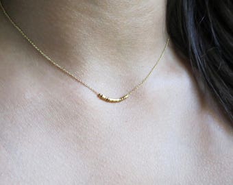 Dainty Morse Code Necklace: Personalized Secret Message Gift