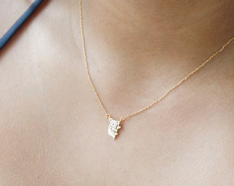 Gold Petite Koala Necklace Tiny Charm Necklace Delicate Gift Necklace Friendship Necklace Koala Bear Charm Dainty Minimalist Women Gift