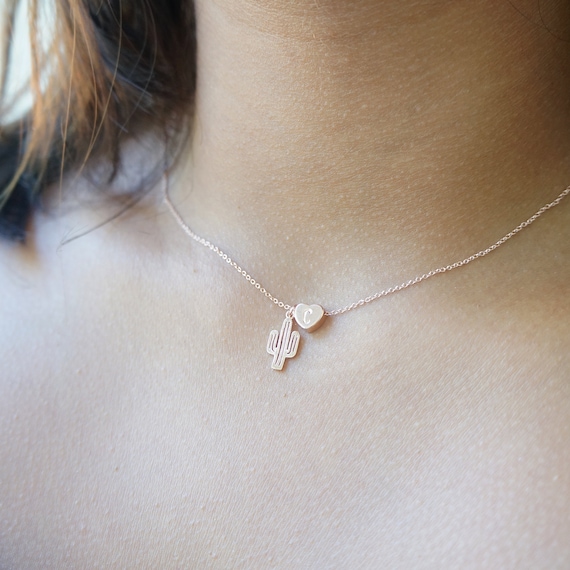 Rose gold 2024 cactus necklace