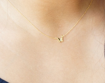Tiny Gold Butterfly Necklace Gift for Her Bridesmaid Gift Flower Girl Dainty Minimal Necklace Gold Wings Cute Butterfly Gift Idea