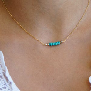 Natural Turquoise Grade AAA Necklace Gift for Her Natural Gemstone Necklace Turquoise Jewelry for Woman