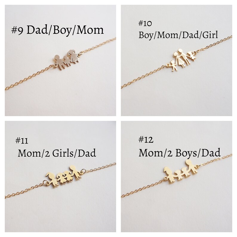 Dainty Gold Bracelet Family Bracelet Sisters Bracelet Mother Etsy