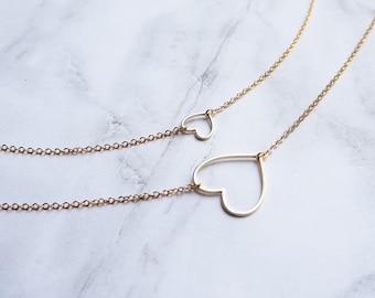 Mother Daughter Necklace Set - Etsy