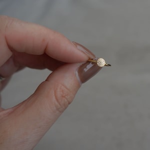 Delicate Cubic Zirconia Gold Stacking Ring