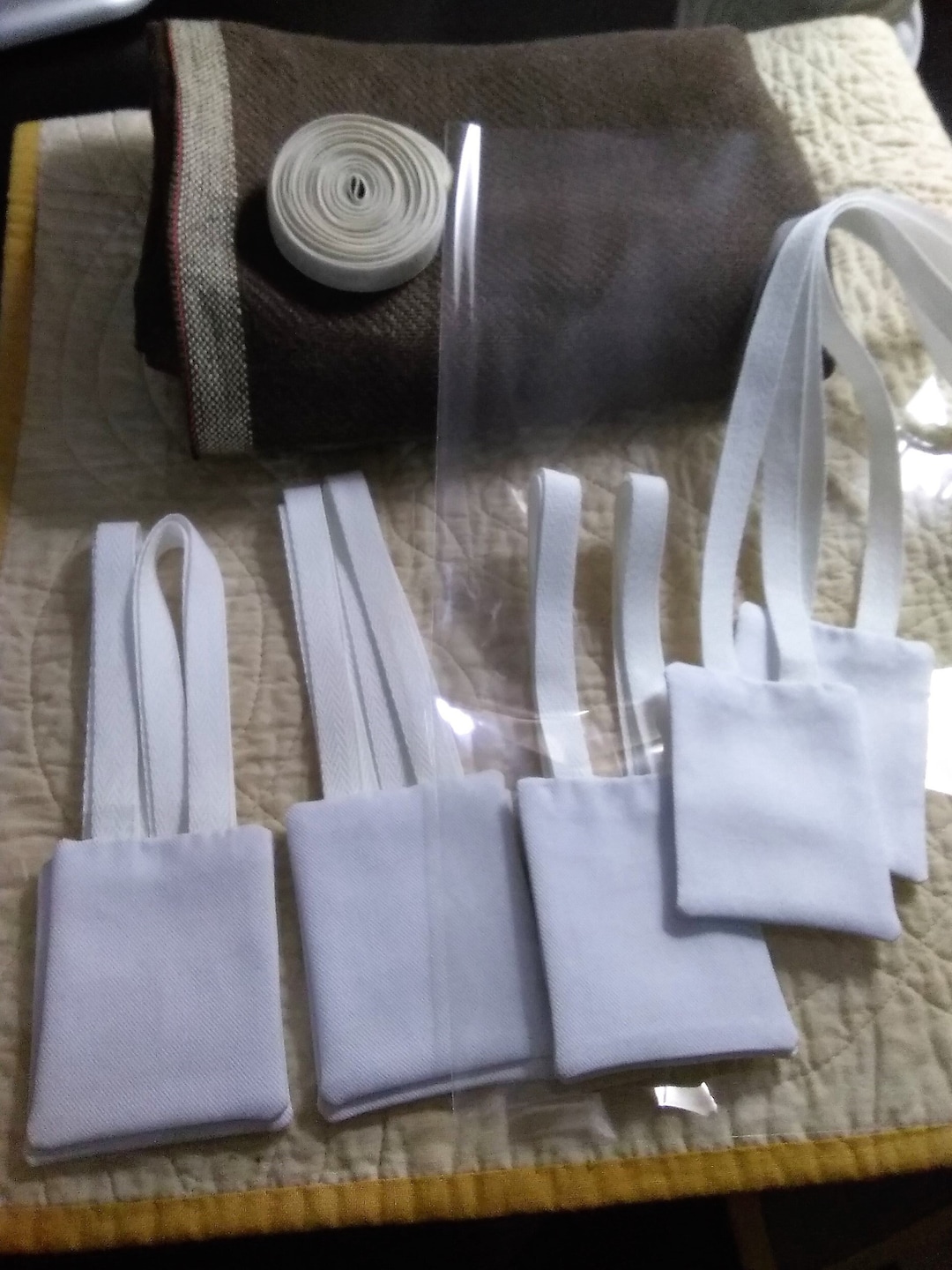 2 1/2 X 2 Inch Lay Dominican Small White Scapular for Temporary Promise